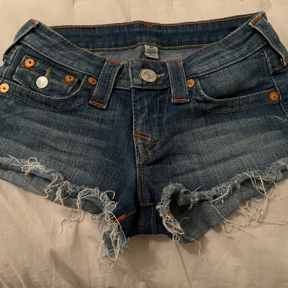 True religion cut off jeans size 24